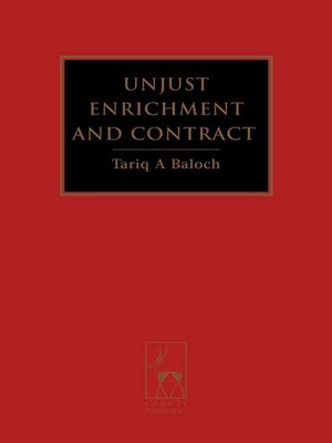 cover image of Unjust Enrichment and Contract